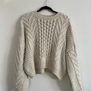 Topshop Chunky Cable Knit Sweater